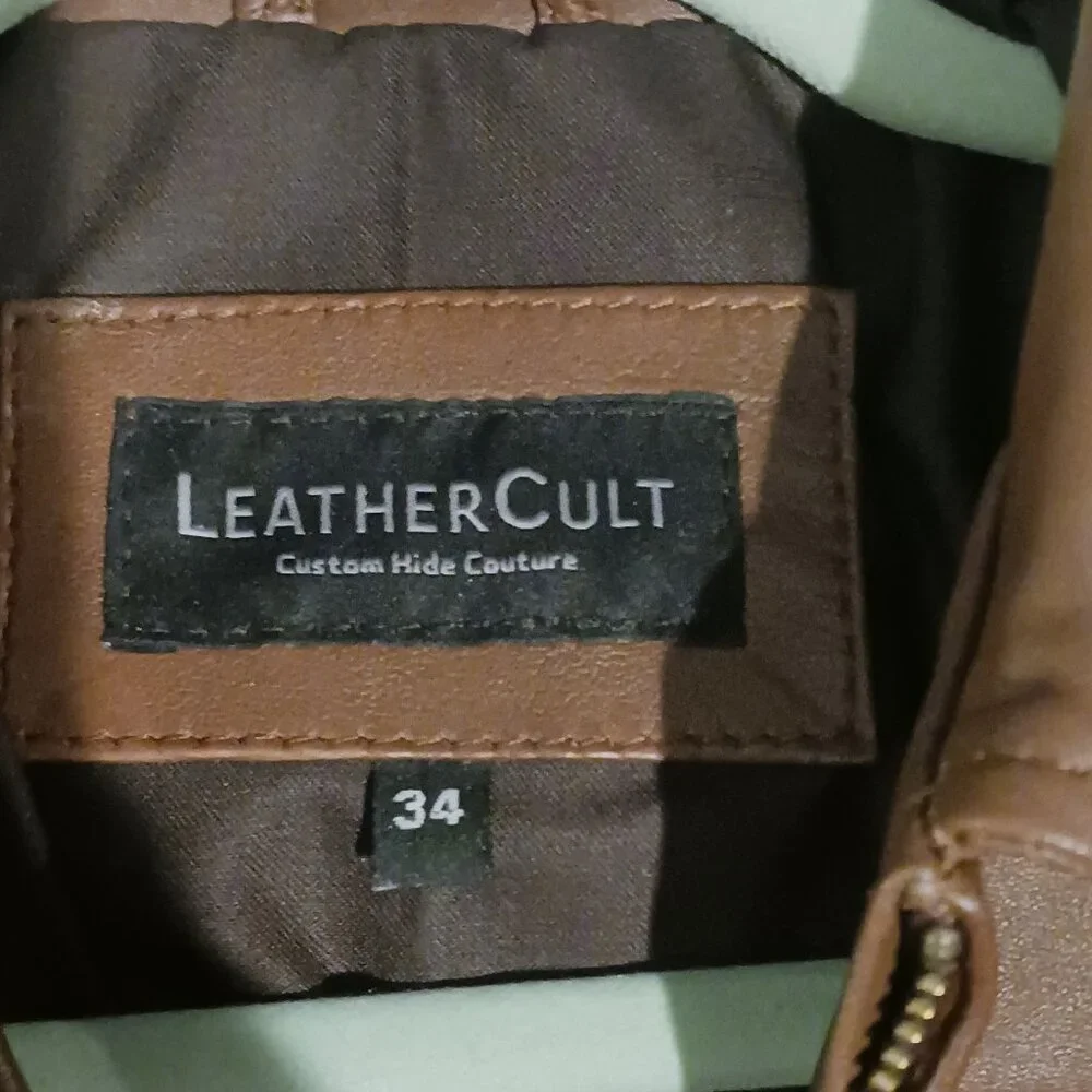 NWT LeatherCult Women's Leather Jacket Size  Small - Picture 4 of 5